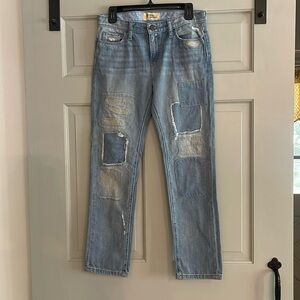 Holding Horses, Anthropologie - Gable Patchwork Boyfriend Jeans